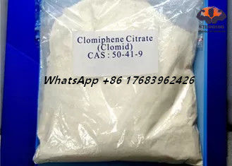 99% van het het Citraat het Witte Kristallijne Poeder CAS 50-41-9 van Antioestrogeen van zuiverheidsclomiphene de Steroïdenclomid